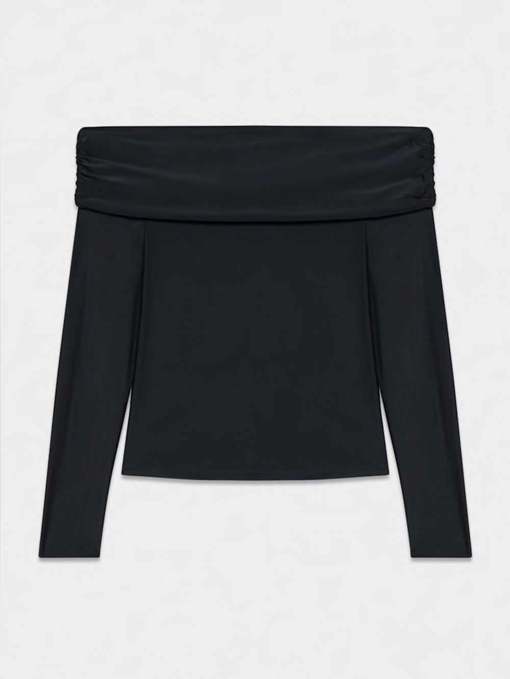 Aritzia Wilfred LAVINIA Folded off Shoulder top black XS New with Tag